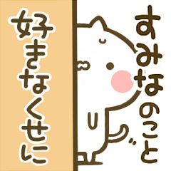 [LINEスタンプ] 【すみな】専用☆猫かわいい名前スタンプ
