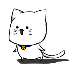 [LINEスタンプ] 可愛い白猫。の画像（メイン）
