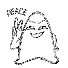 [LINEスタンプ] かわいおばけ