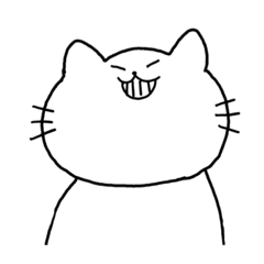 [LINEスタンプ] 平凡なネコ