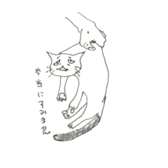 [LINEスタンプ] 猫も言いたいことがある。