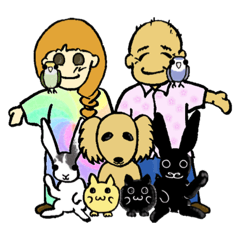 [LINEスタンプ] しあわせ家族