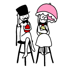 [LINEスタンプ] ジェントルマン＆フィユ