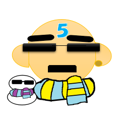 [LINEスタンプ] おちゃめな ももちゃん5