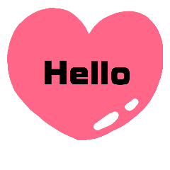 [LINEスタンプ] ハートでごあいさつ2(English)