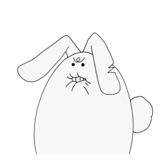 [LINEスタンプ] 生きてるしろうさてゃ