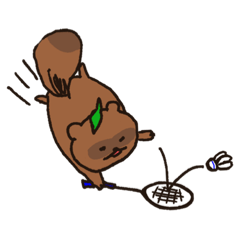 [LINEスタンプ] たぬきのたぬ