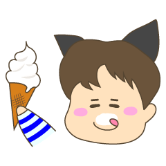 [LINEスタンプ] 猫耳ボーイ