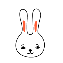 [LINEスタンプ] 気のないうさぎ