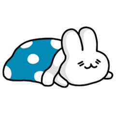 [LINEスタンプ] 家好きのウサギ