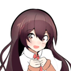 [LINEスタンプ] ハイテンションガール！！