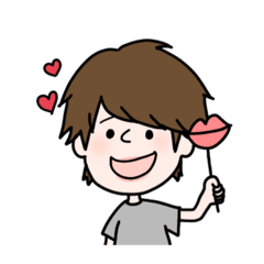 [LINEスタンプ] クチビルくん