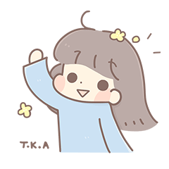 [LINEスタンプ] 女の子の日常 - T.K.A