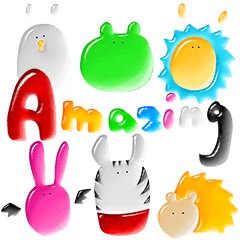 [LINEスタンプ] ぷるっと原石うさぎ jungle編
