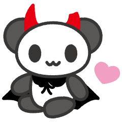 [LINEスタンプ] あくまパンダ