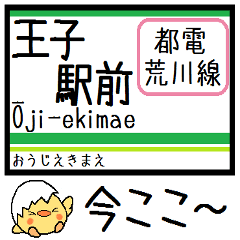 [LINEスタンプ] 都電荒川線 気軽に今この駅だよ！からまる