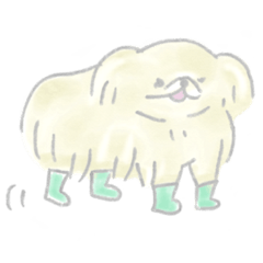 [LINEスタンプ] ペキニーズのクウちゃん！