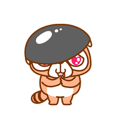 [LINEスタンプ] たぬきとなべ