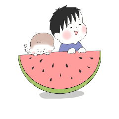 [LINEスタンプ] 兄弟スタンプ/夏ver.
