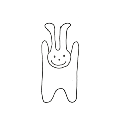[LINEスタンプ] うさぎのポポさん