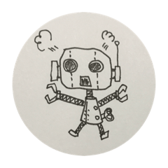 [LINEスタンプ] ブリキのロボット ブリティッシュ