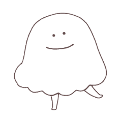 [LINEスタンプ] ふわふわおばけさん