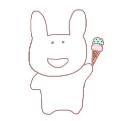 [LINEスタンプ] 女の子たちとうさぎ。