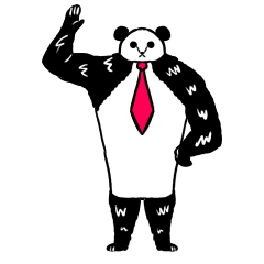 [LINEスタンプ] 紳士なパンダ