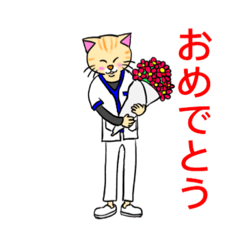 [LINEスタンプ] 白衣を着たネコvol.2