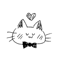 [LINEスタンプ] 親しい人と会話するねこちゃん