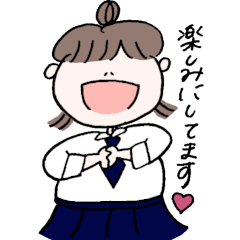 [LINEスタンプ] 超使える女子高生