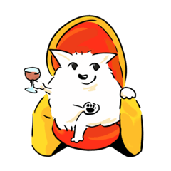 [LINEスタンプ] 裏の支配犬 ぽめぽめ