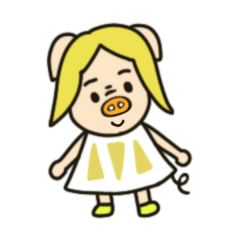 [LINEスタンプ] 三匹の子むすめ〜末っ子〜