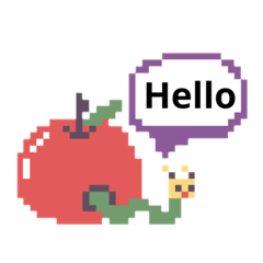 [LINEスタンプ] ニョロニョロいも虫くん
