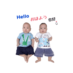[LINEスタンプ] 双子ちゃんの面白い生活