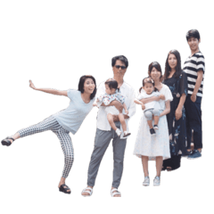 [LINEスタンプ] Takemoto family_