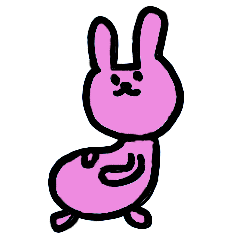 [LINEスタンプ] 妊婦うさぎスタンプ