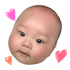 [LINEスタンプ] 愛しの丸顔くん