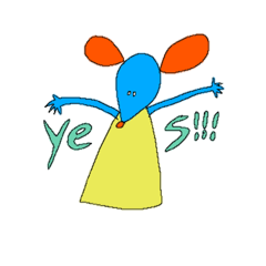 [LINEスタンプ] ゆるっとカラフルネズミ