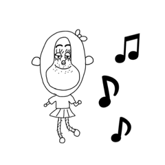 [LINEスタンプ] 女装したおっさんとうさぎ