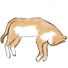 [LINEスタンプ] 眠っている猫