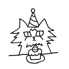[LINEスタンプ] レイさん(モノクロ)
