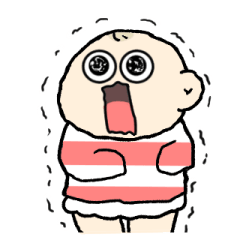 [LINEスタンプ] 表情豊かな幼児【あさ丸さん】