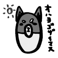 [LINEスタンプ] 黒柴クロちゃん