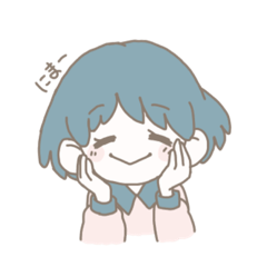 [LINEスタンプ] ほんわか日常スタンプ  マッシュの女の子