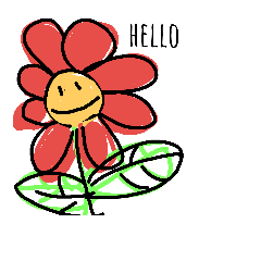 [LINEスタンプ] 花トキドキ芋虫