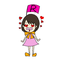 [LINEスタンプ] イニシャルスタンプ【R】ぶーちゃんRの日常