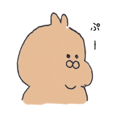 [LINEスタンプ] ぽってりうさぎ 1