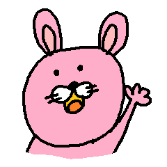 [LINEスタンプ] ピンク色ウサギ♡日常会話で使いやすいの画像（メイン）
