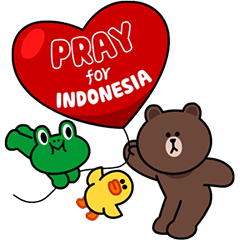 [LINEスタンプ] Pray for Indonesiaの画像（メイン）
